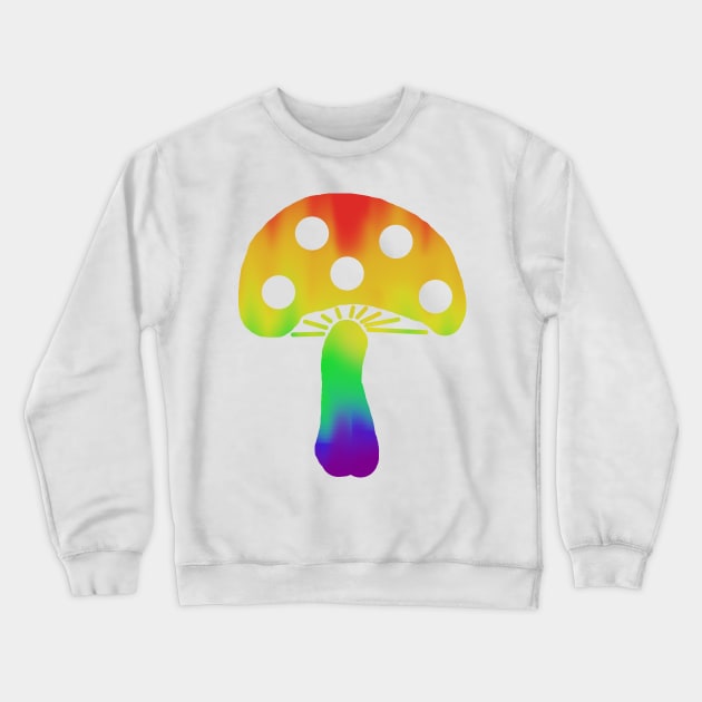 Rainbow Mushroom Crewneck Sweatshirt by LochNestFarm